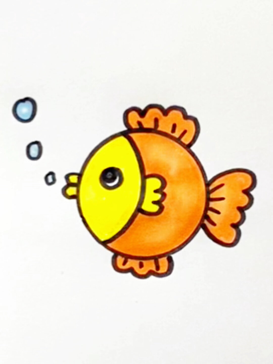 小鱼简笔画