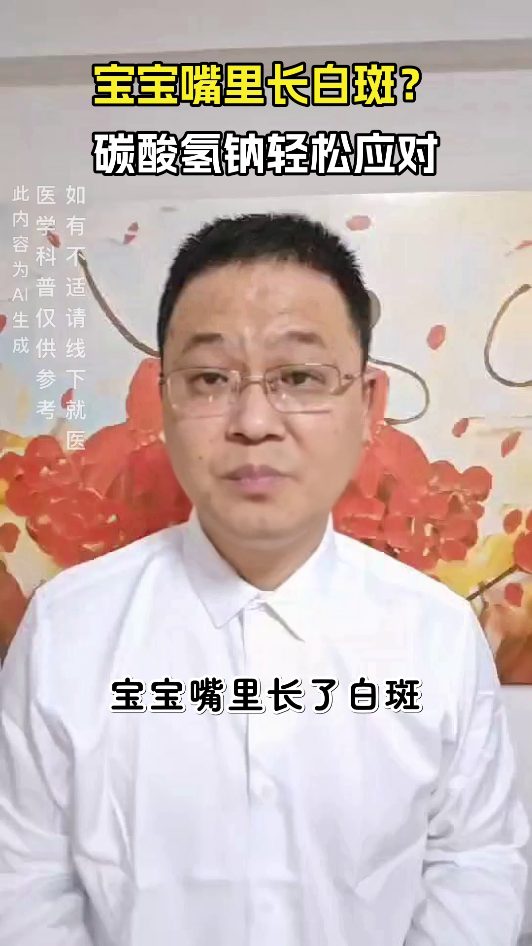 宝宝鹅口疮？碳酸氢钠来帮忙