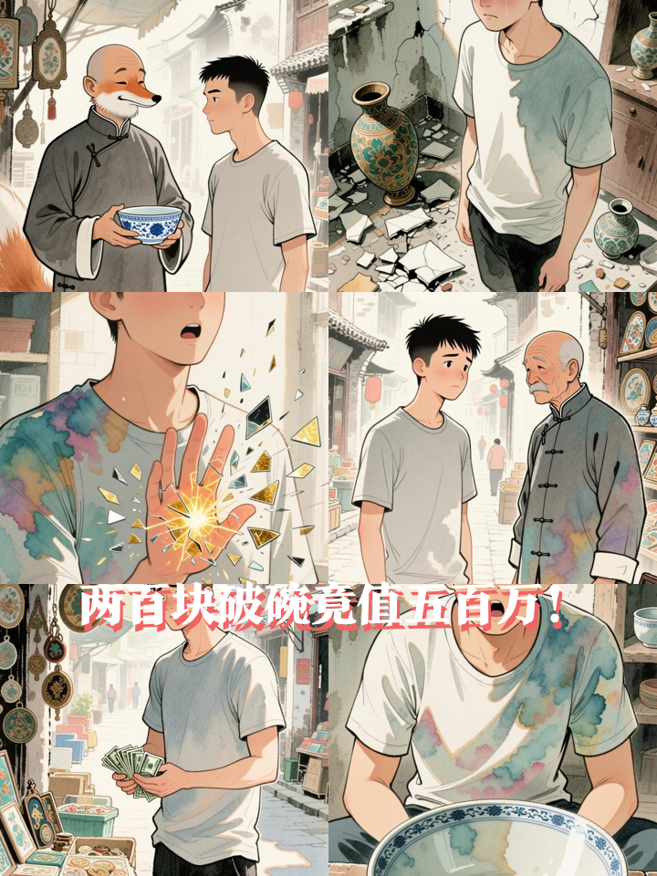 穷小子用透视眼捡漏，三百块破碗揭开惊天宝藏