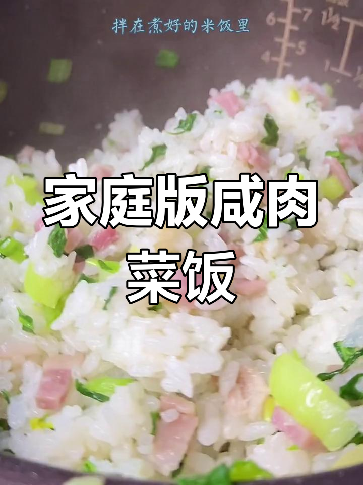 在家做咸肉菜饭,骨头汤香气扑鼻!