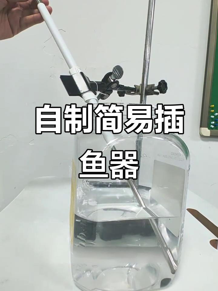 利用吸管和手电筒自制插鱼器,探索光的折射原理