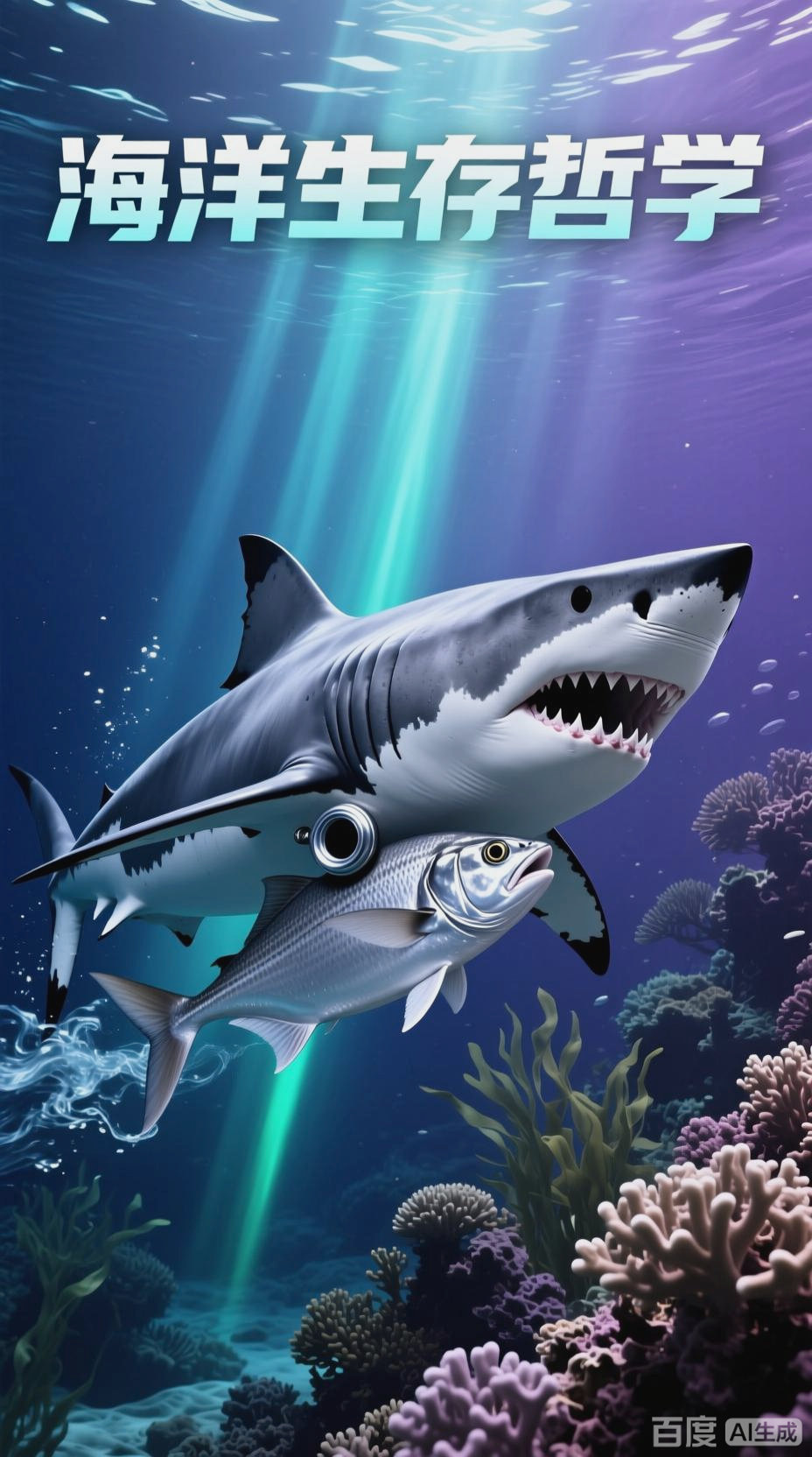 鮣鱼与鲨鱼：海洋中的智慧共生