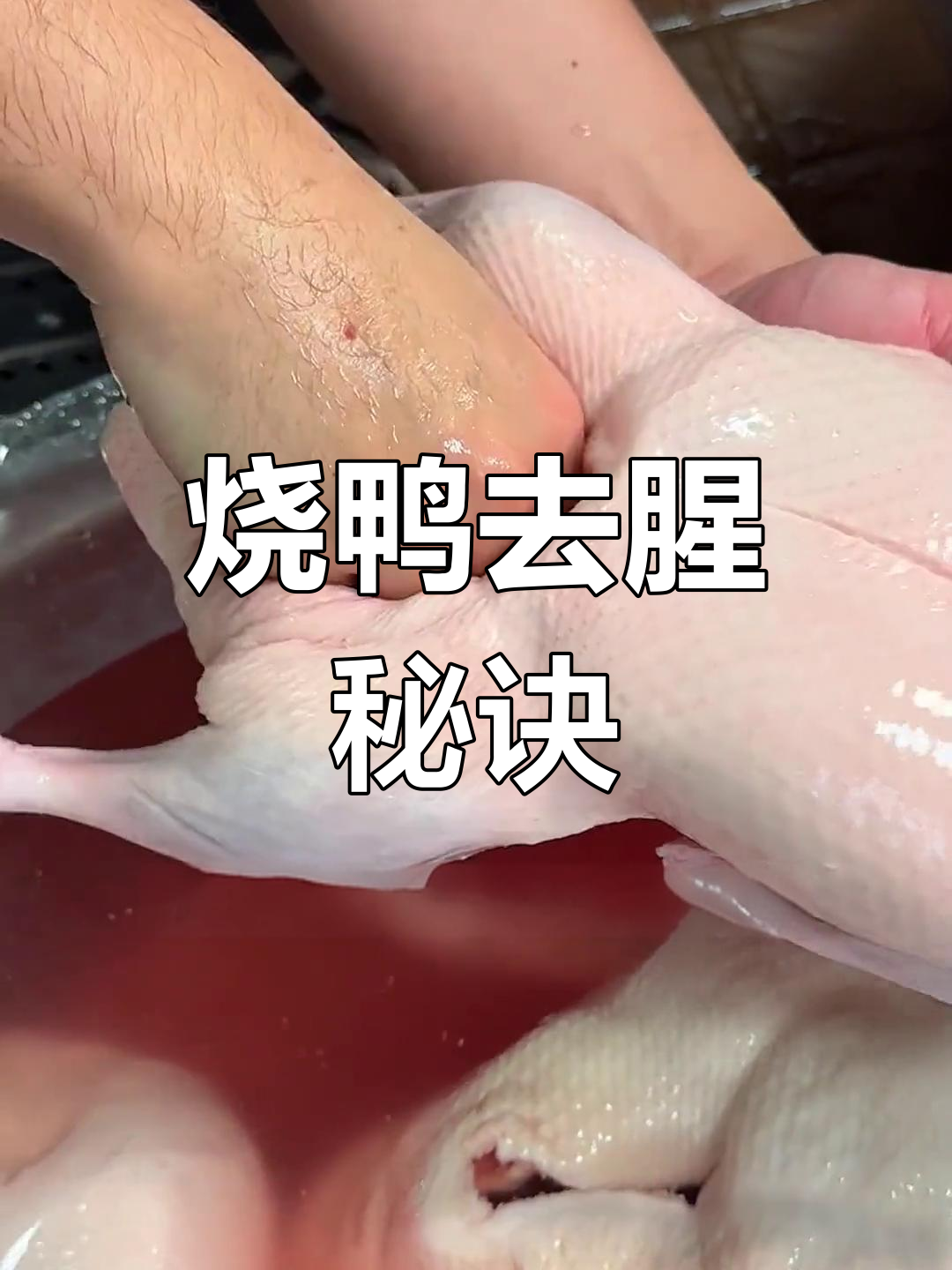 烧鸭前期处理技巧,轻松去除腥味
