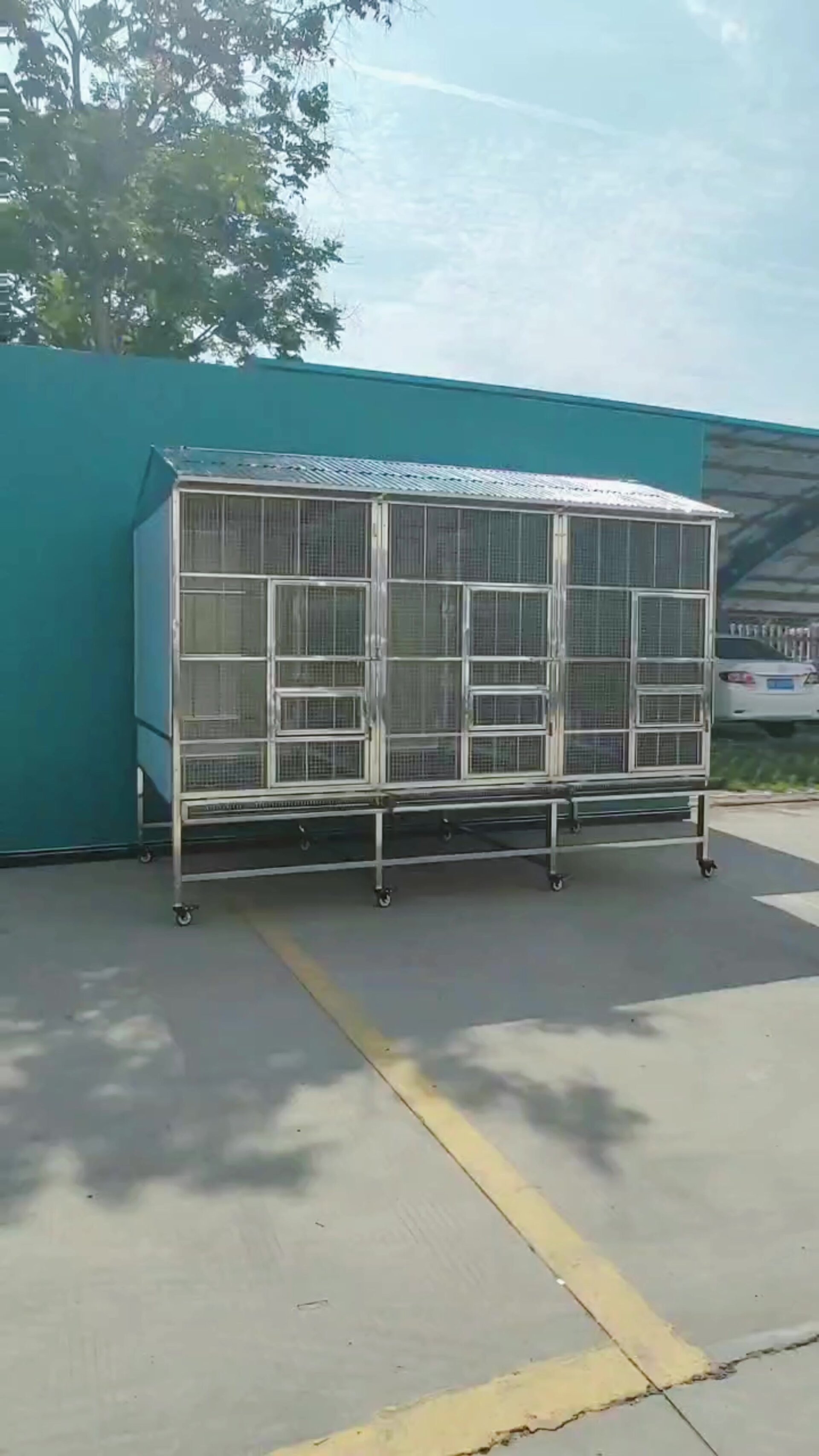 大牛不锈钢室外养鸡棚鸡笼