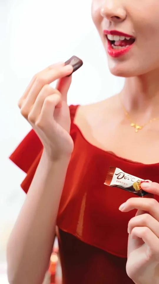 德芙香浓黑巧克力,4.5g小包装,500g大礼