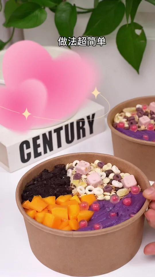 私房爆的饱饱碗蛋糕!一盒4种口味
