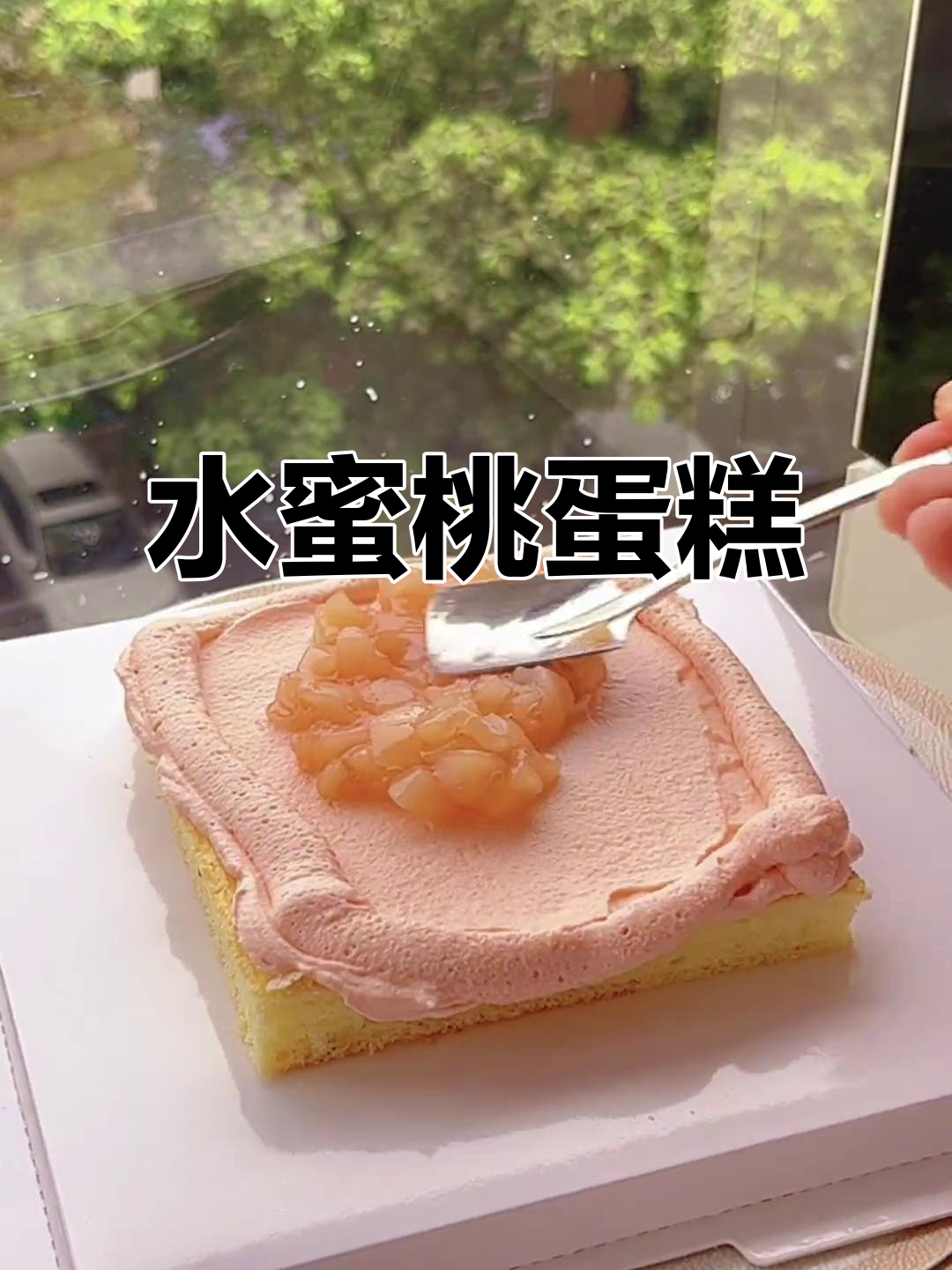 蜜桃季必试蛋糕,清新美味,赶紧动手做起来!