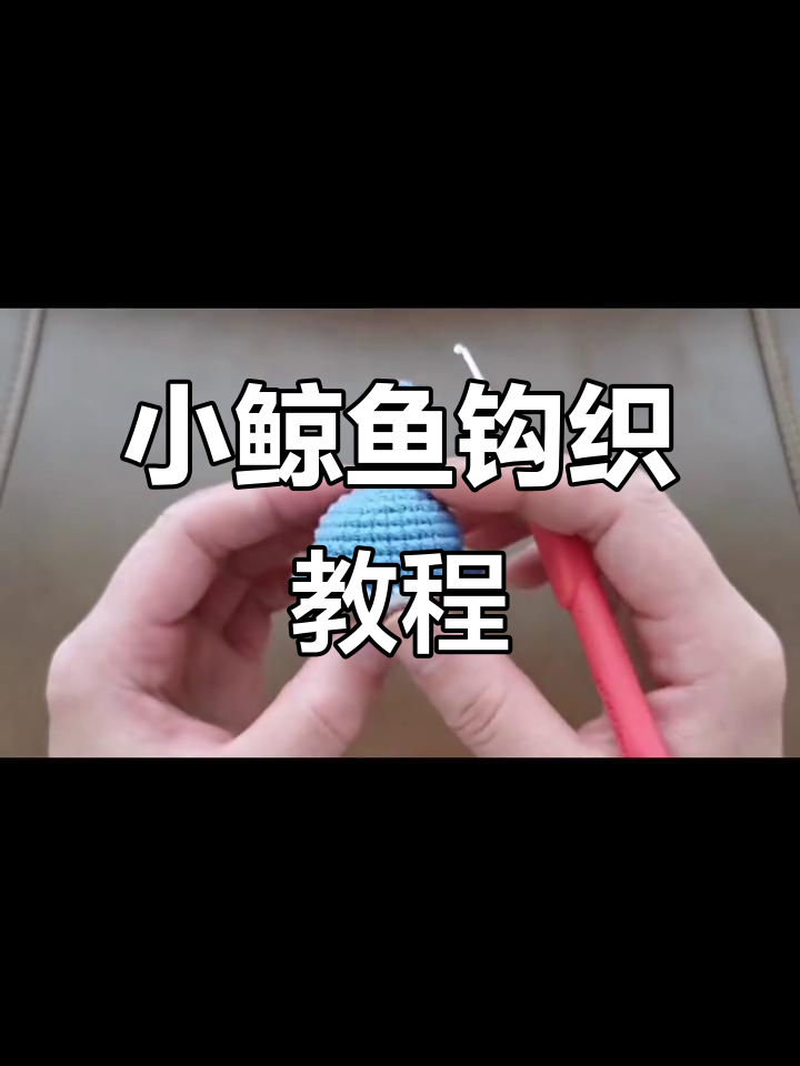 手工钩织小鲸鱼挂件,简单步骤教你做