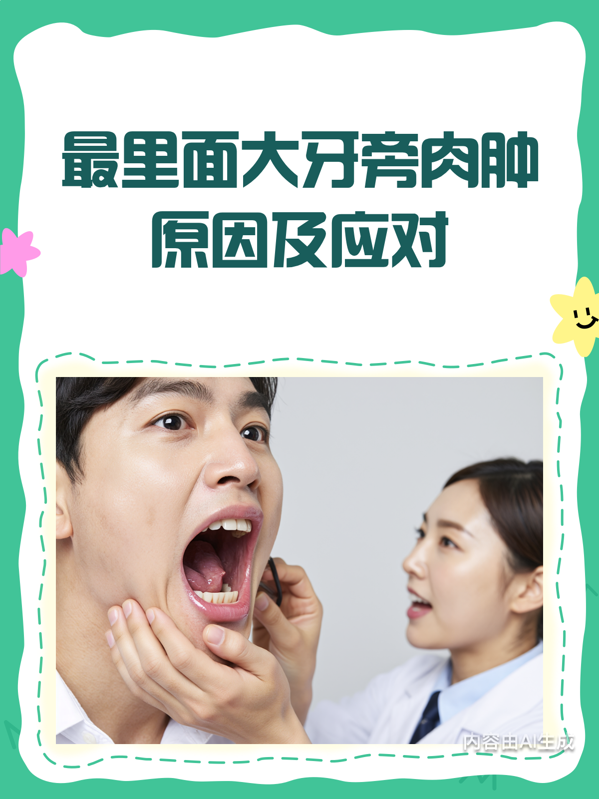 最里面大牙旁肉肿,是上火还是生病了?