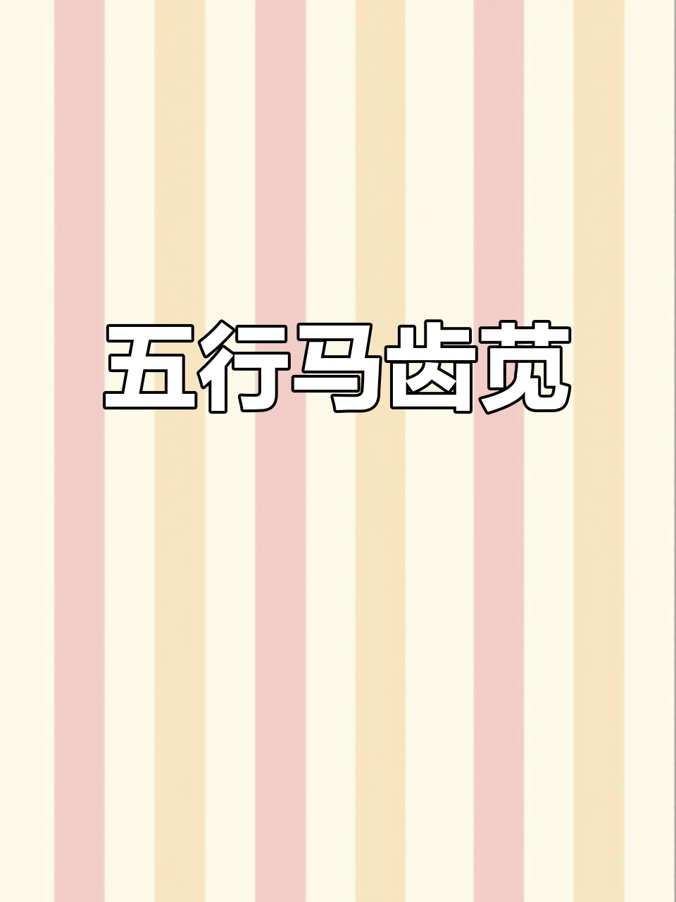 马齿苋:五行草的神奇功效,夏日最佳野菜