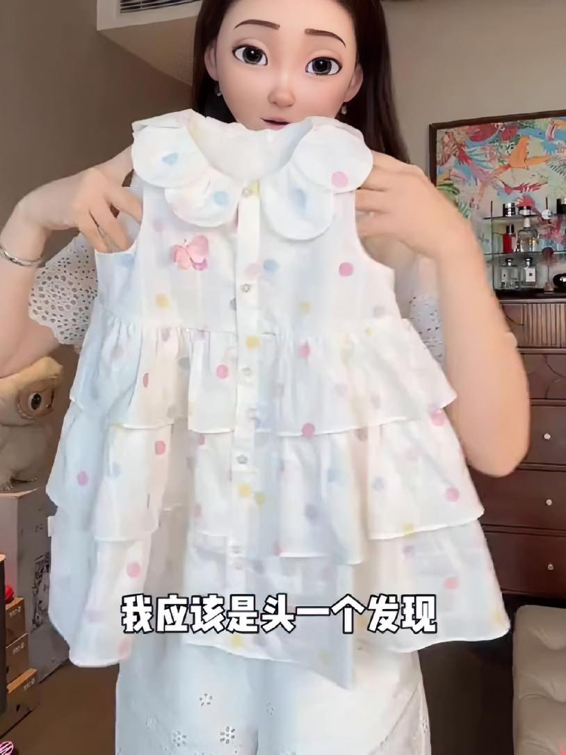 被这条蛋糕裙甜到了！还是百百棉的好难得，小女宝旅游生日日常穿，舒适又可爱！女童穿搭 儿童公