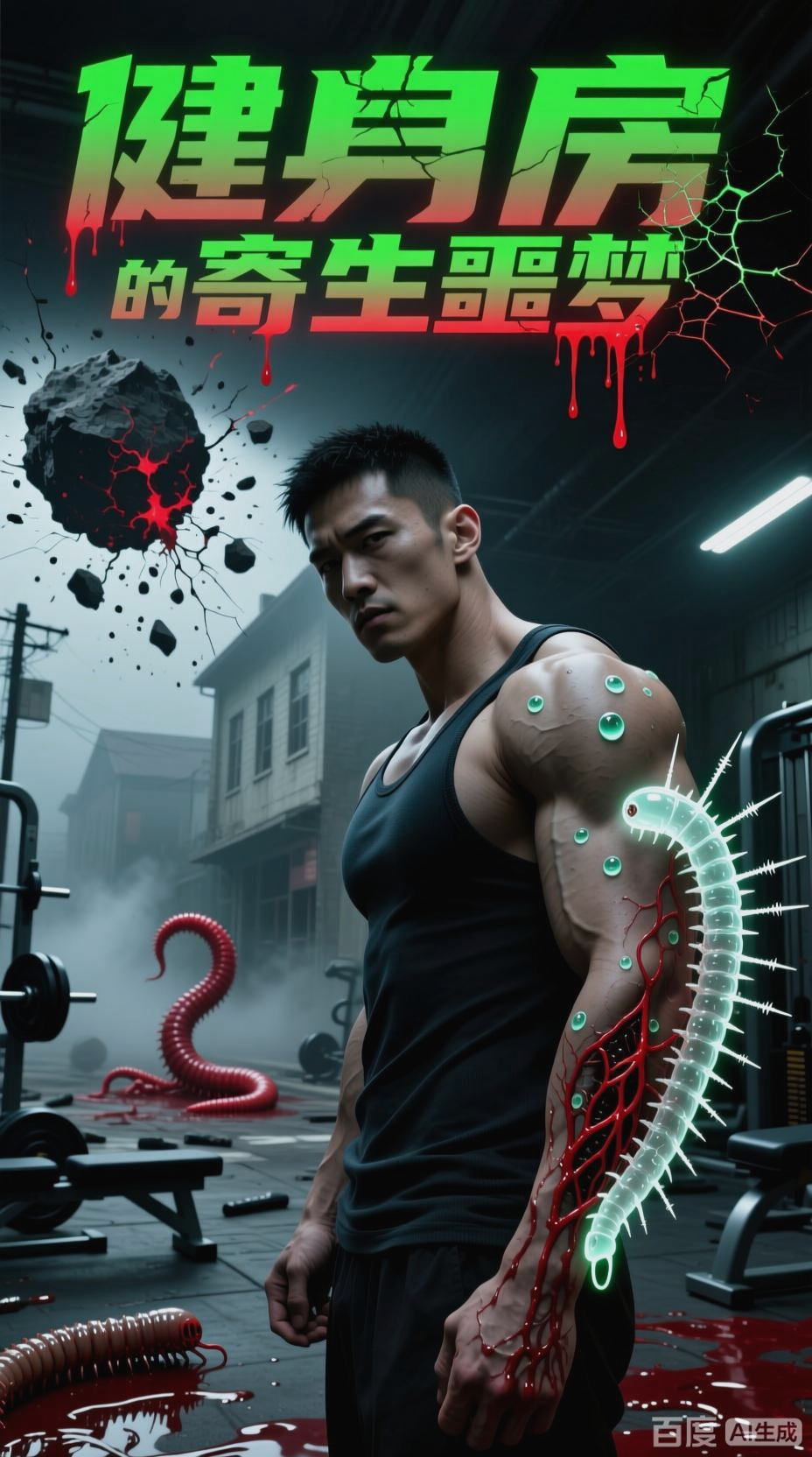 肌肉男健身后遭外星寄生虫寄生