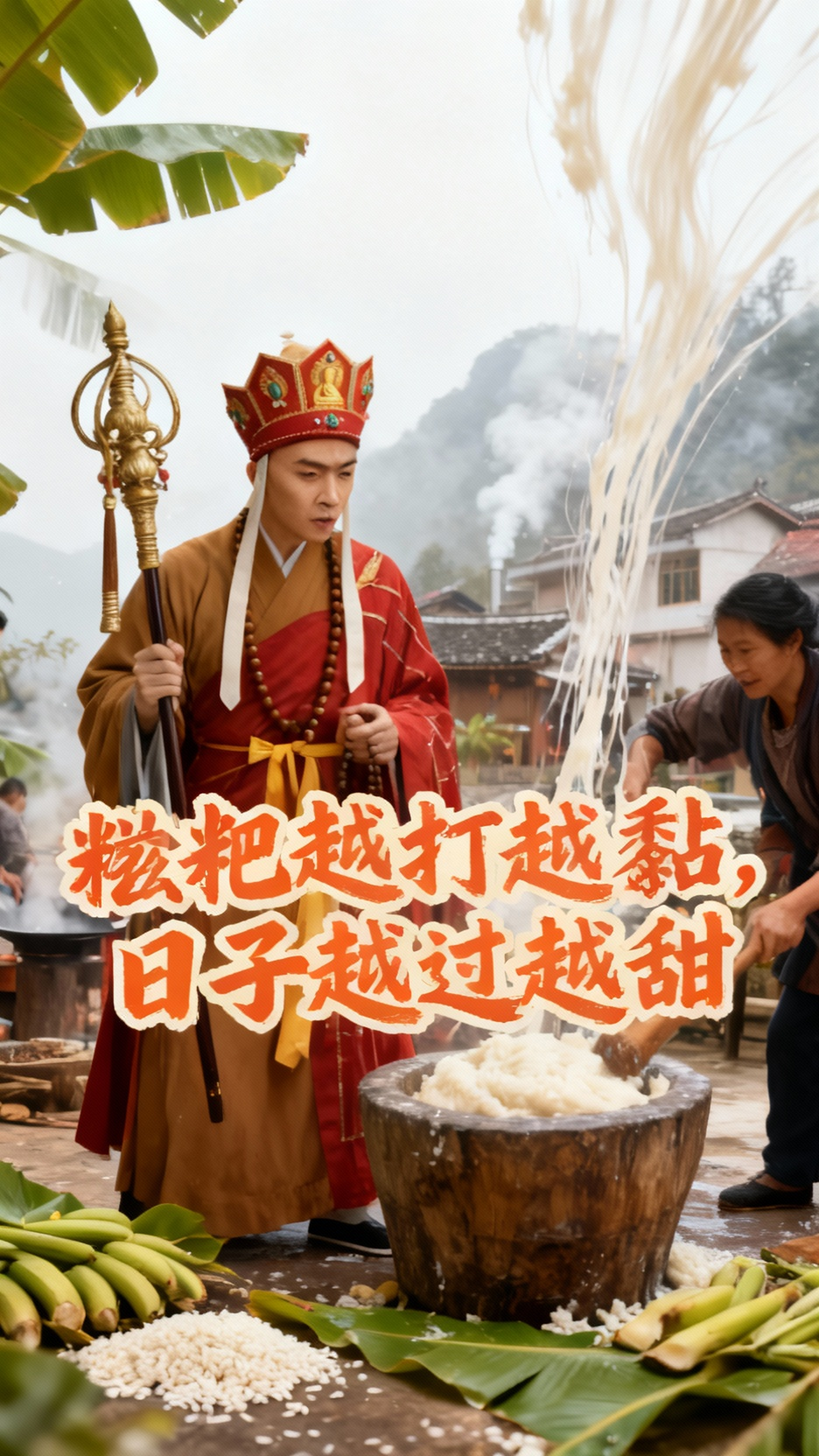 西游之唐僧的广西糍粑美食探秘之旅!