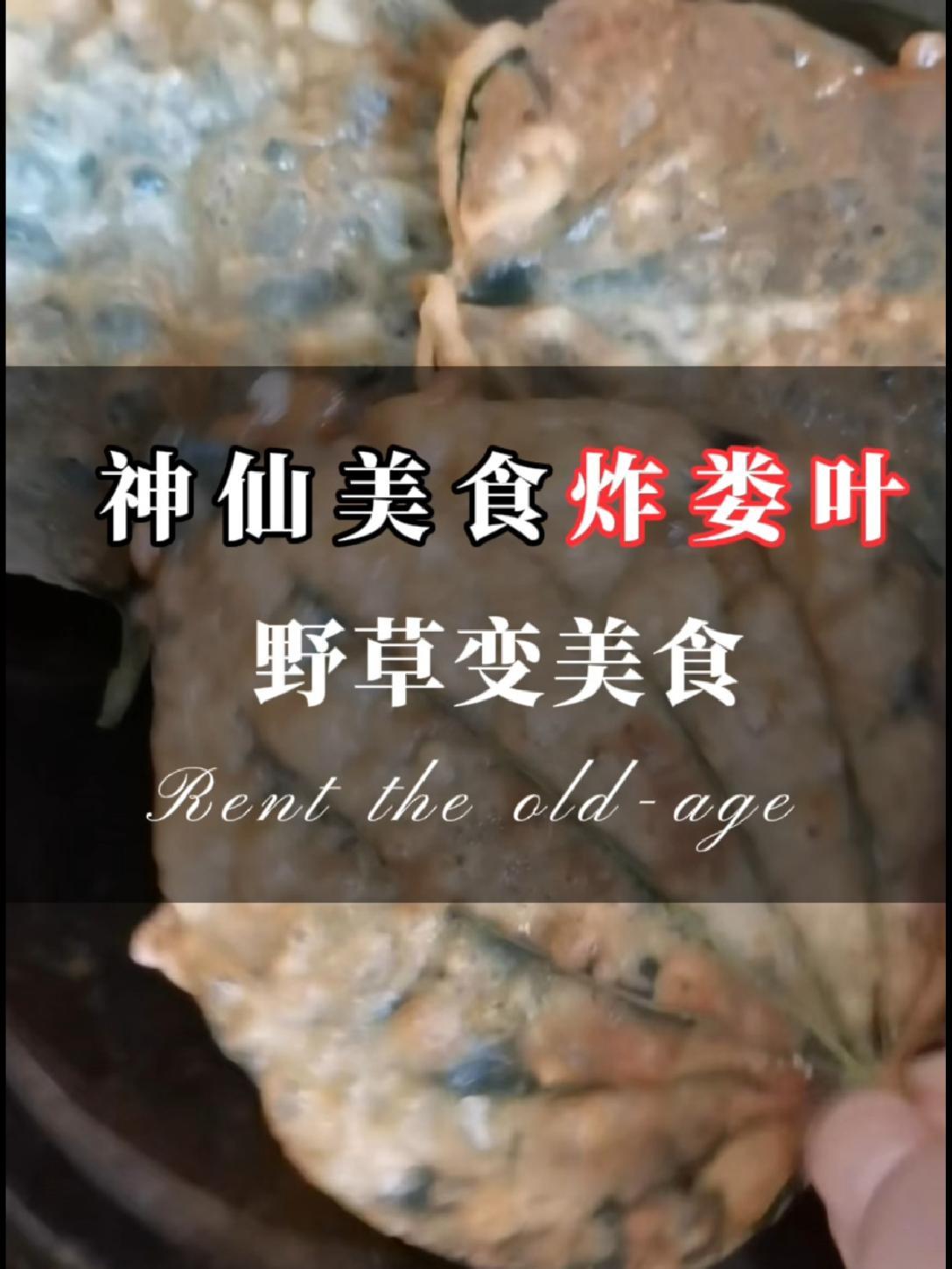试验成功,海南名小吃炸娄叶,树叶裹面糊油炸,酥酥脆脆好吃的停不下来 夏日的农村生活 抖音新
