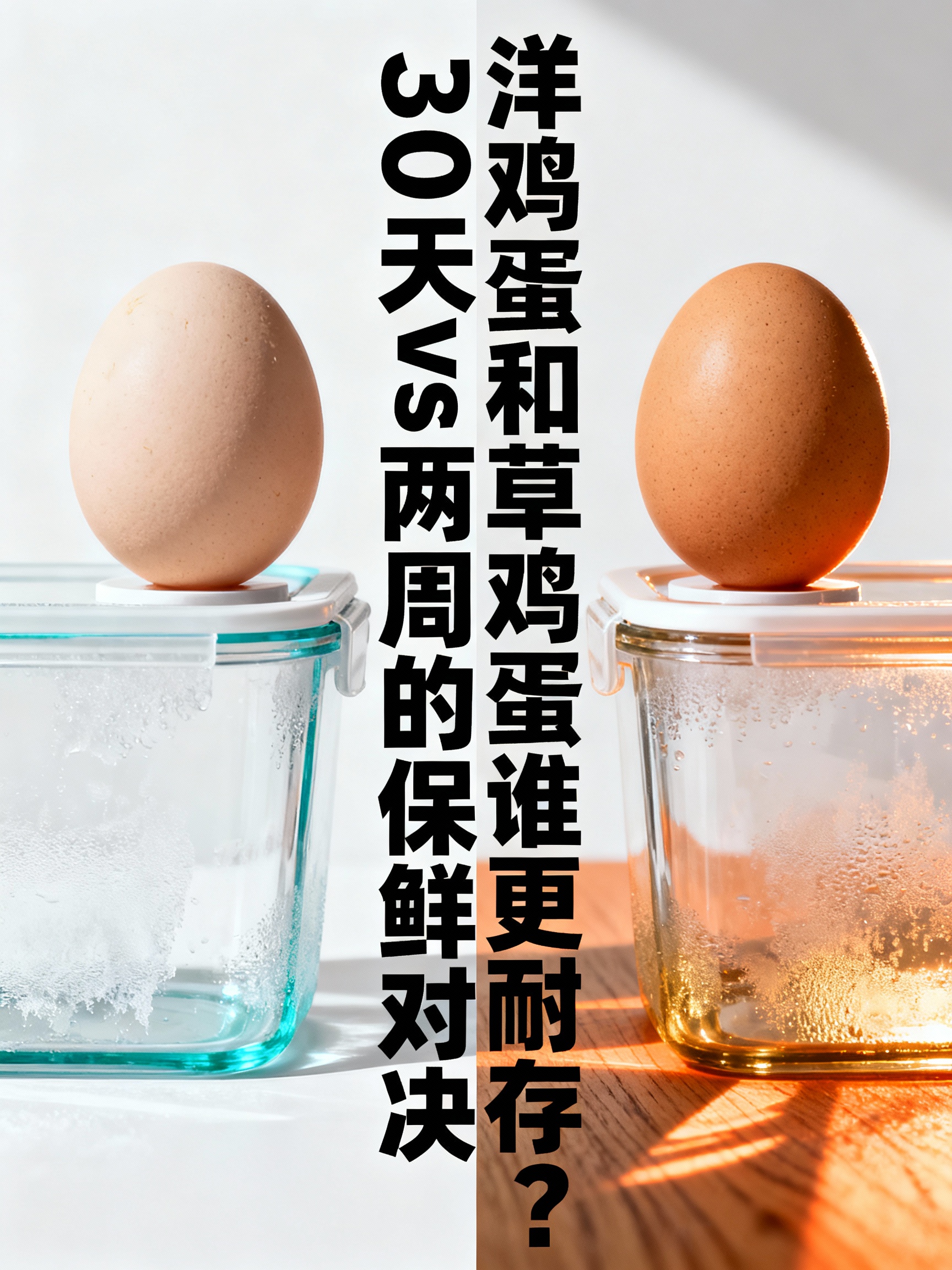 洋鸡蛋和草鸡蛋谁更耐存？30天vs两周的保鲜对决