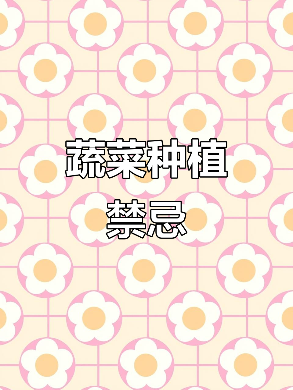 蔬菜种植的相克原则,新手必看!