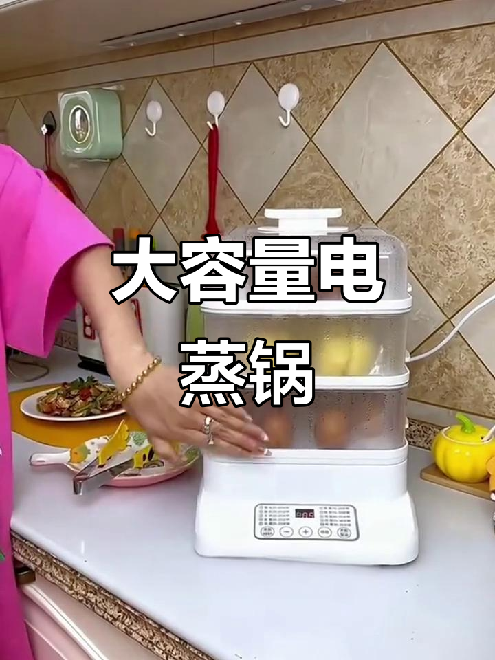 这款电蒸锅,大容量耐用,早餐准备更省时!