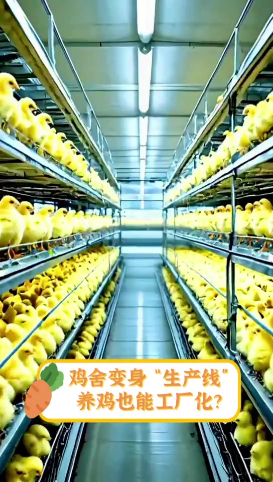 鸡舍变身“生产线”,养鸡也能工厂化?