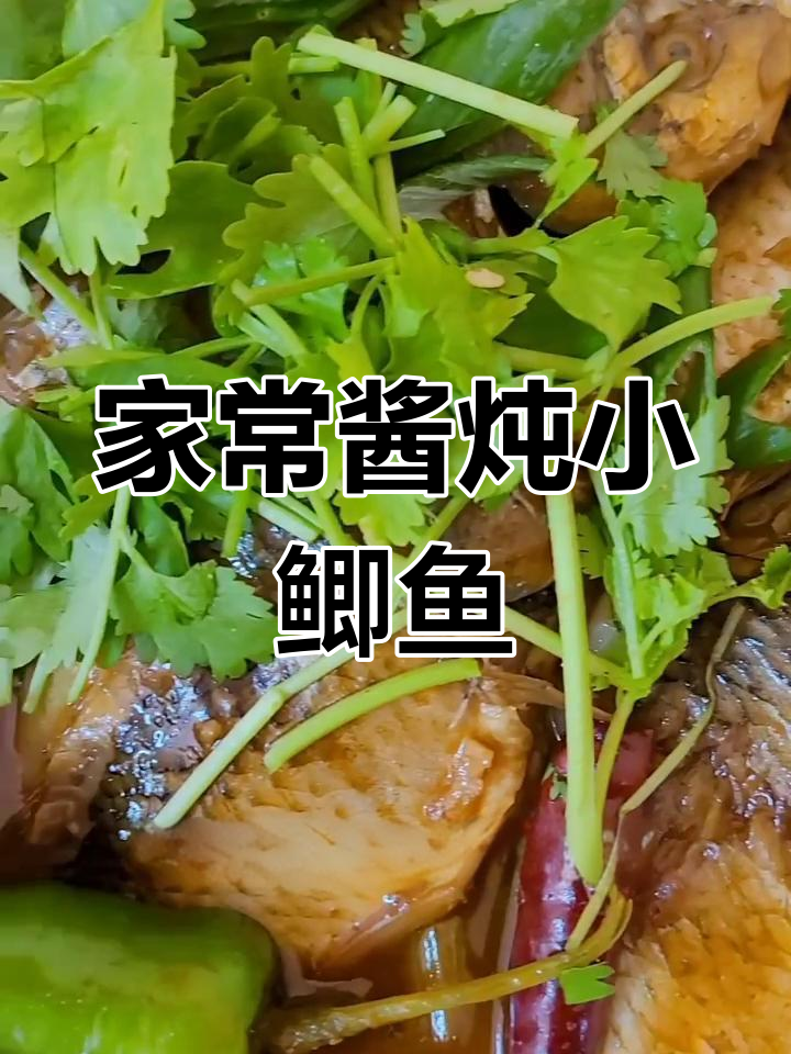 酱炖小鲫鱼,家常东北味十足