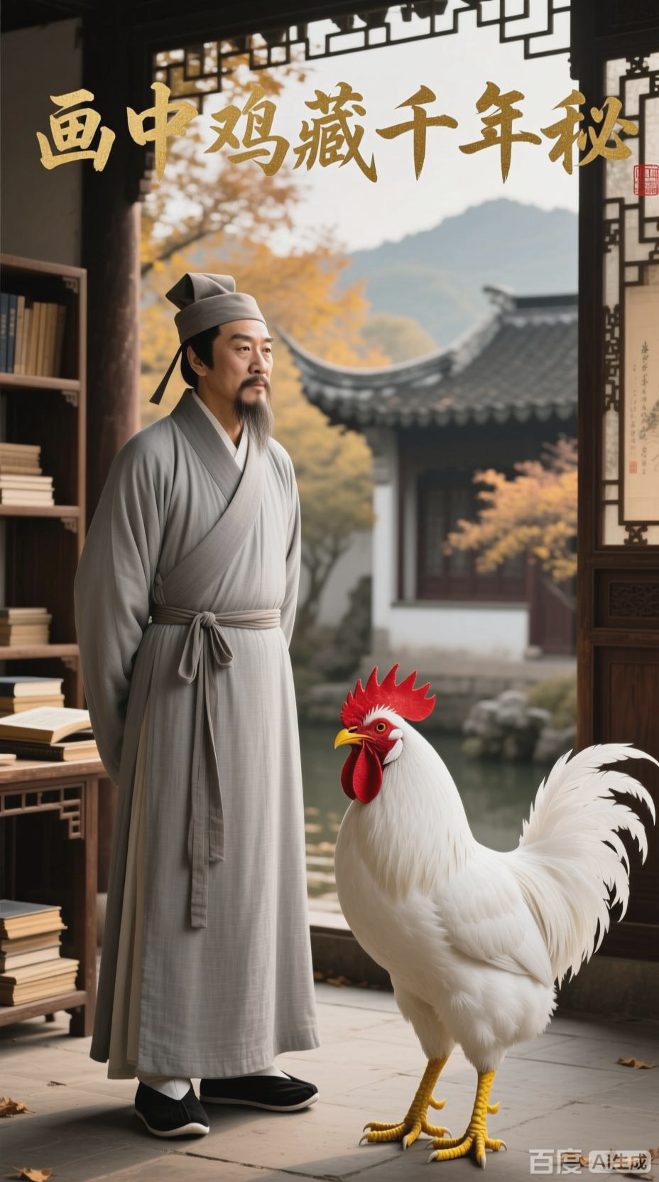 唐寅《画鸡》：诗意与画意的交融