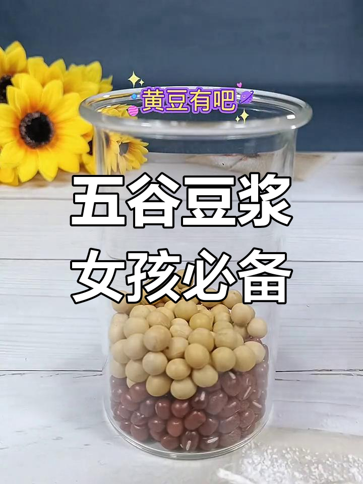 红豆花生红枣豆浆,香甜软糯,女孩子最爱喝的五谷杂粮饮品