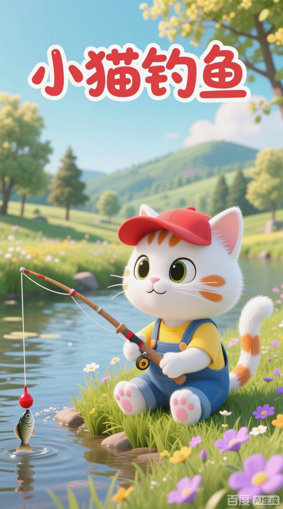 小猫钓鱼的童话世界