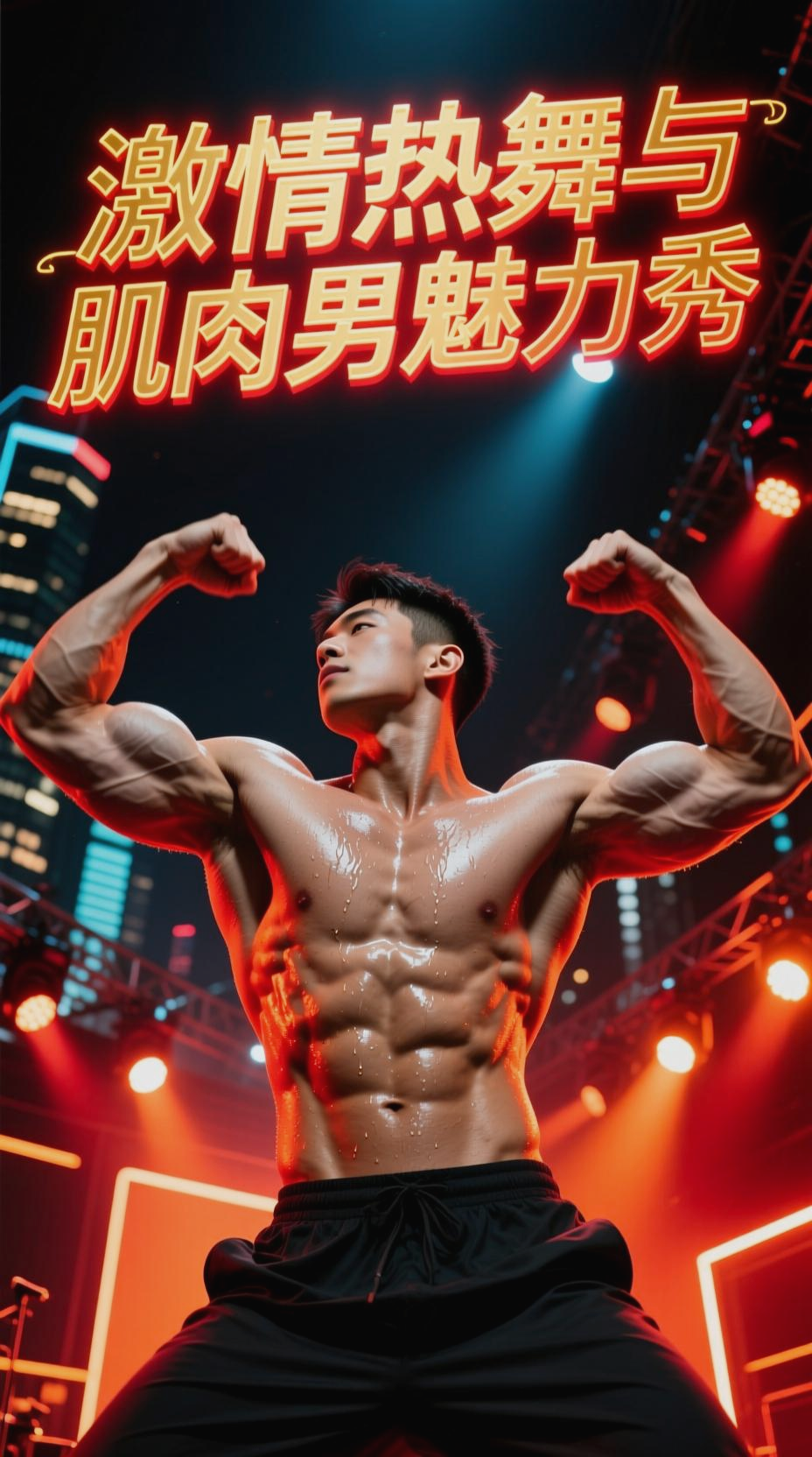 激情热舞，肌肉男魅力秀