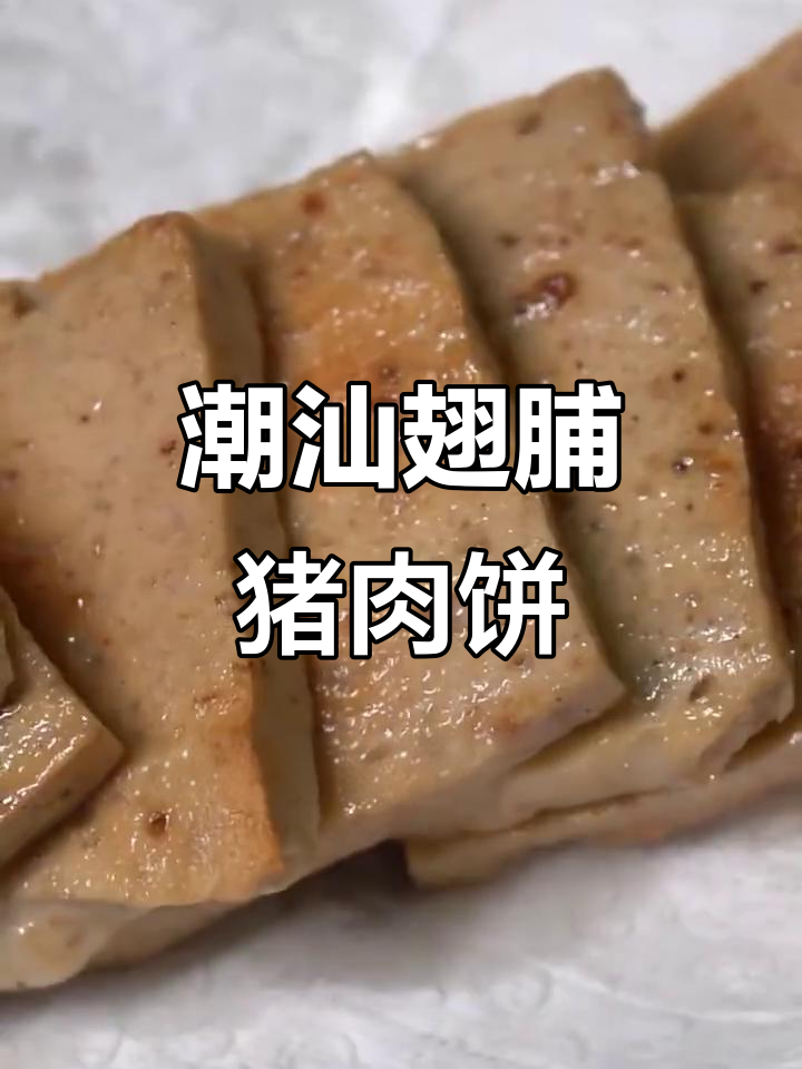 潮汕翅脯猪肉饼：深海风味，鲜美无比