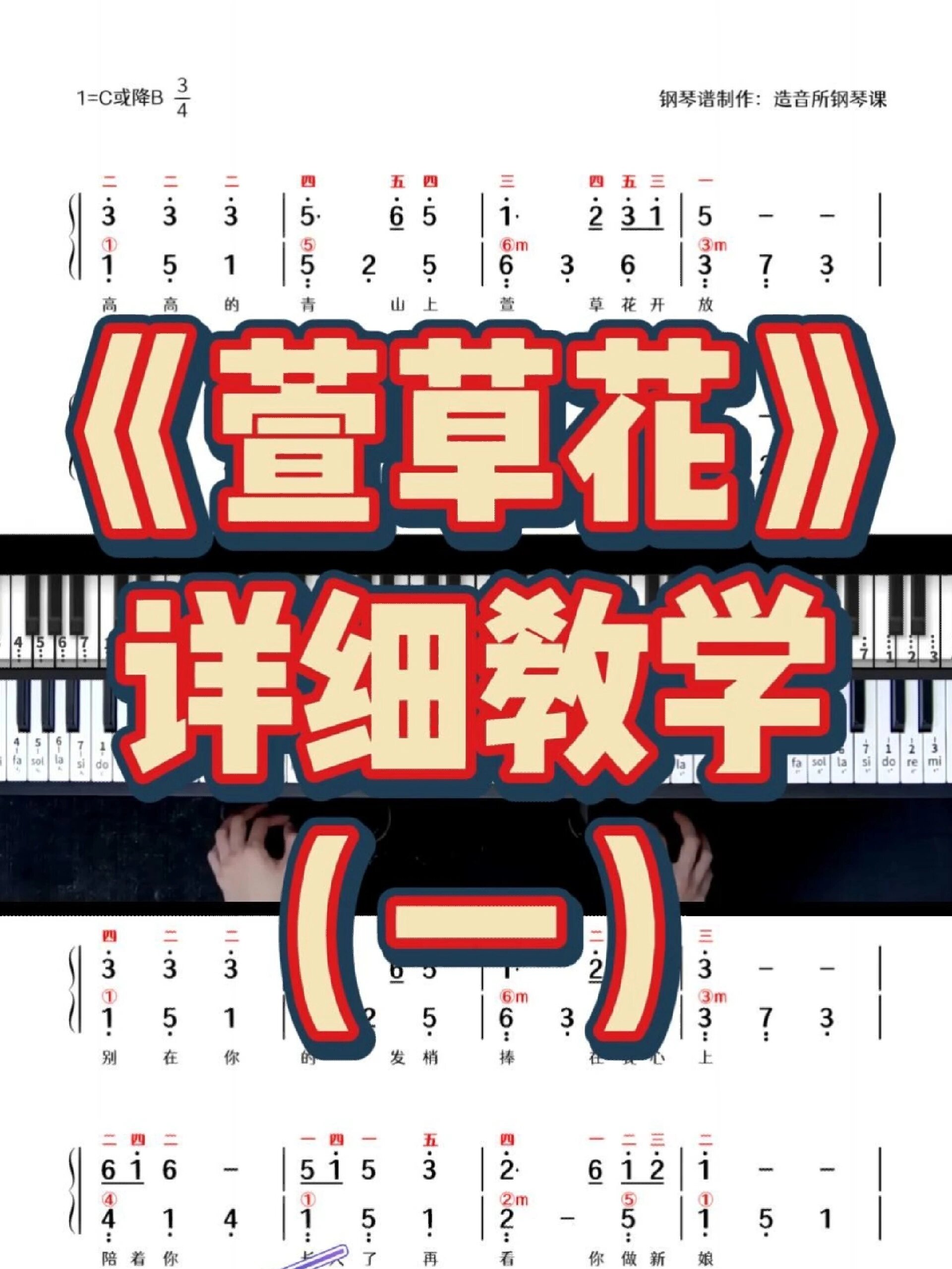《萱草花》详细教学一