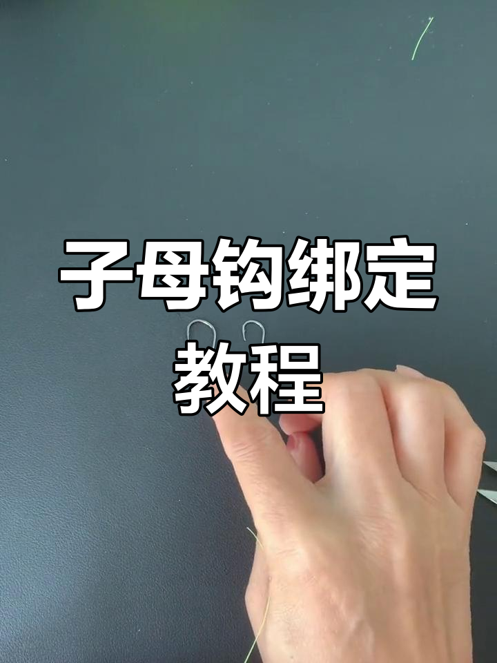 大物线组子母钩绑法全解析,新手必学技巧