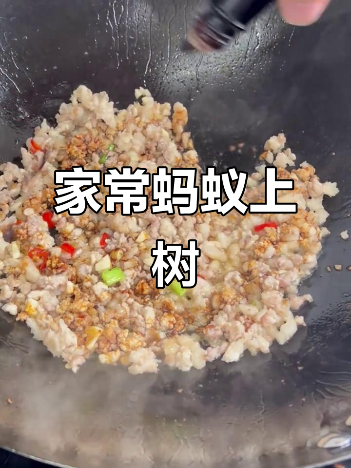 蚂蚁上树家常菜,干香四溢的肉末粉条做法