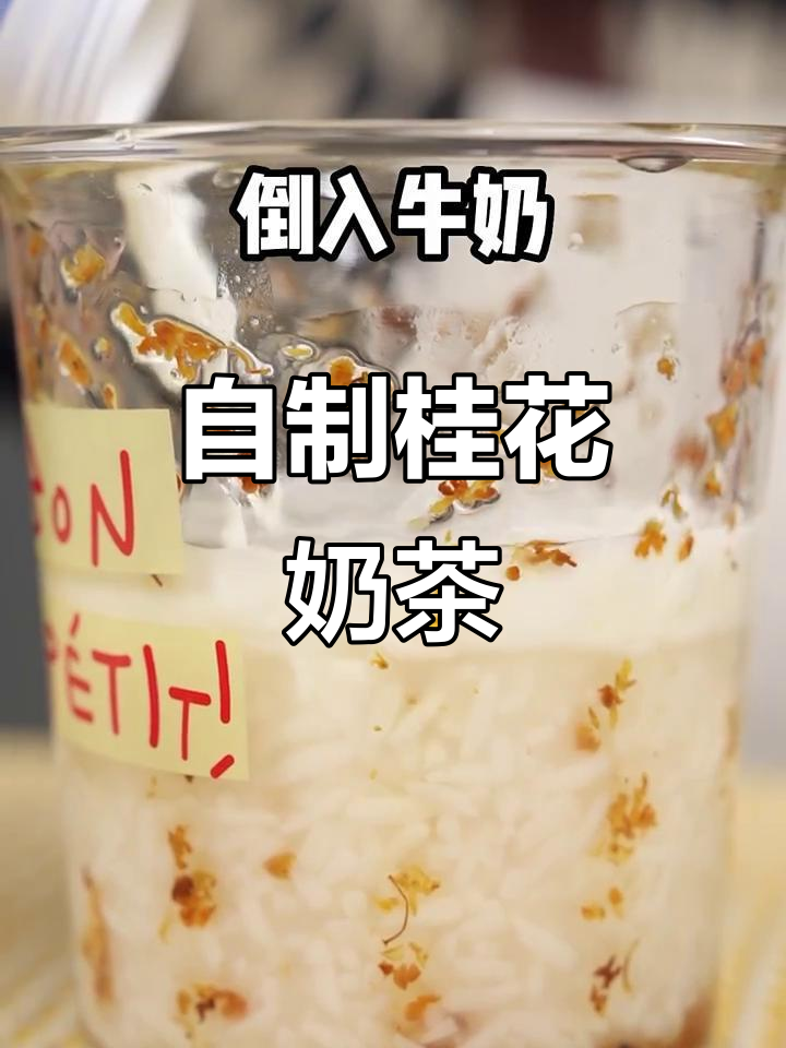 桂花酒酿奶茶,自制更美味!