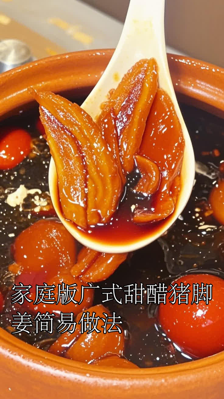 家庭版广式甜醋猪脚姜简易做法