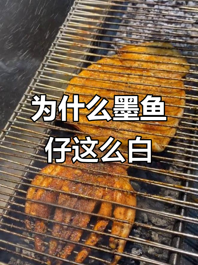 冰冻墨鱼仔为何如此洁白?烤制秘诀大揭秘