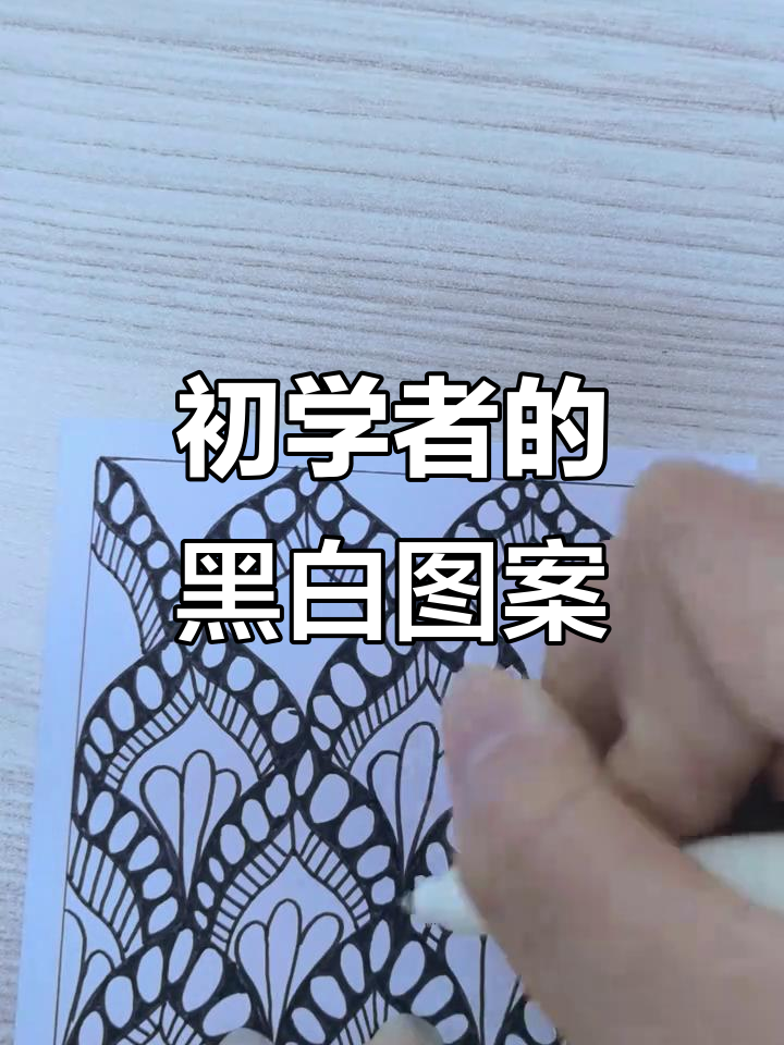 初学者必学黑白装饰画,简单又有趣!