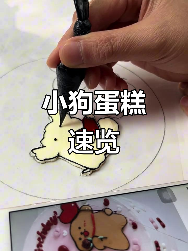 情侣小狗蛋糕,30分钟精彩瞬间剪成2分多