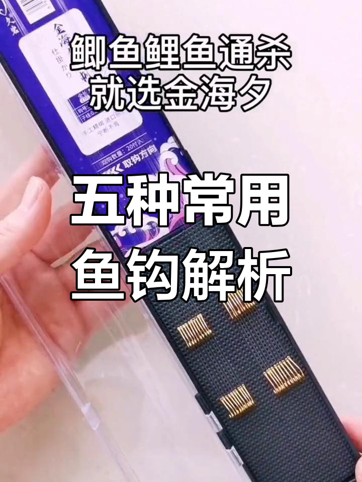 钓鱼必备五大钩型,选对鱼钩轻松钓获