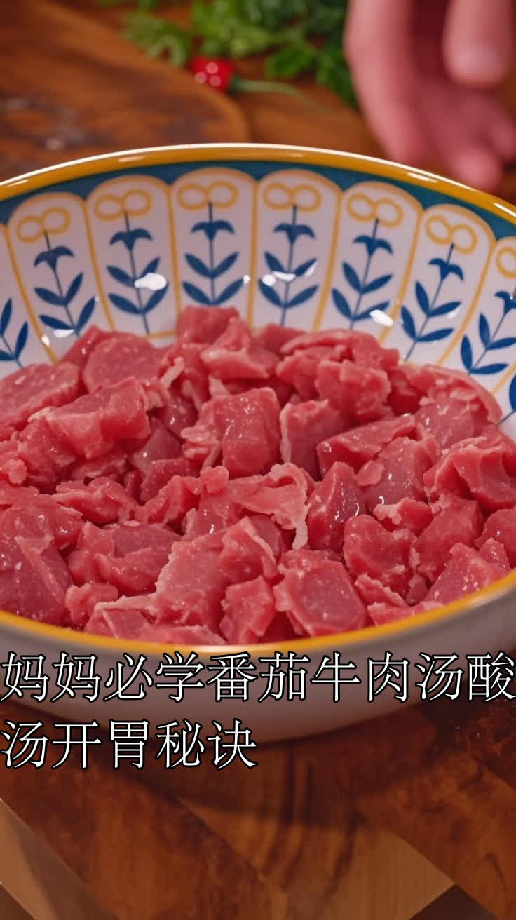 妈妈必学番茄牛肉汤酸汤开胃秘诀