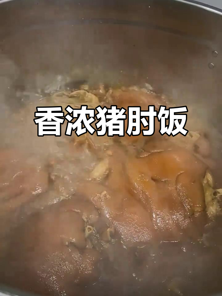 猪肘饭香气扑鼻,卤汁浓郁,酸菜解腻,口感丰富