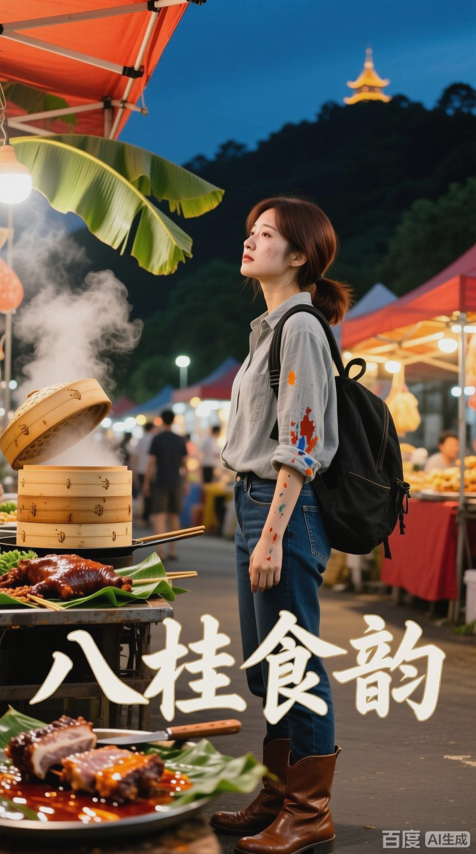 归国画家邂逅东盟美食节