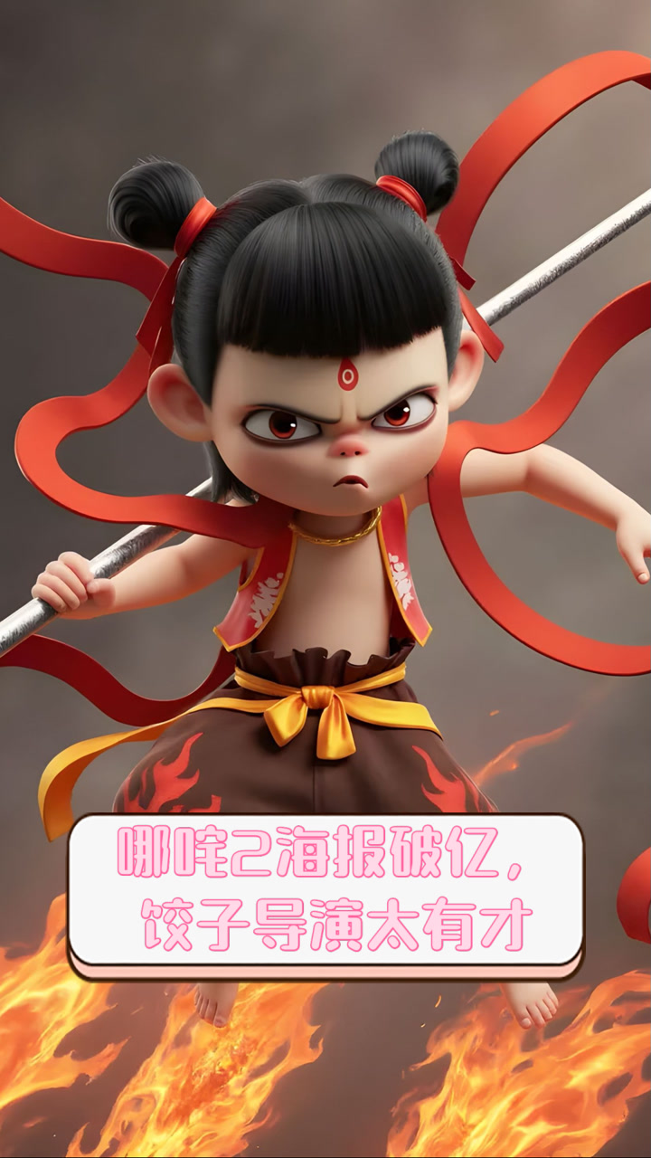 哪咤2海报破亿,饺子导演太有才