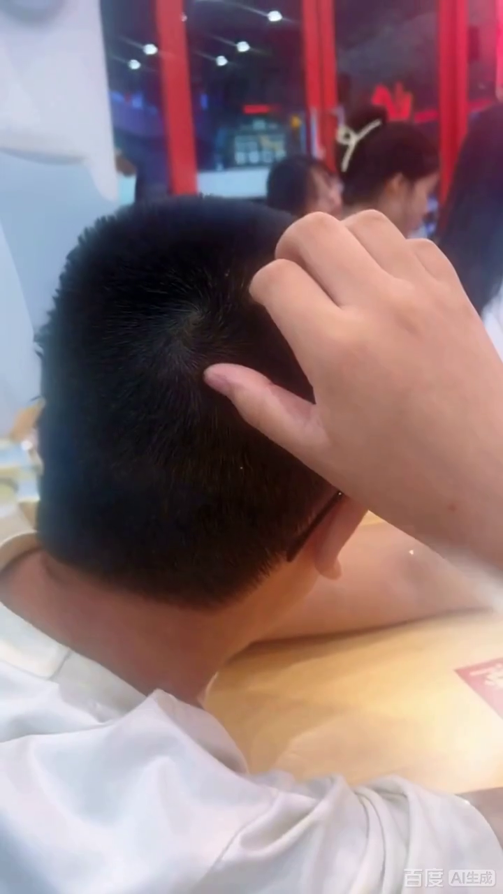 摸头摸到小发旋