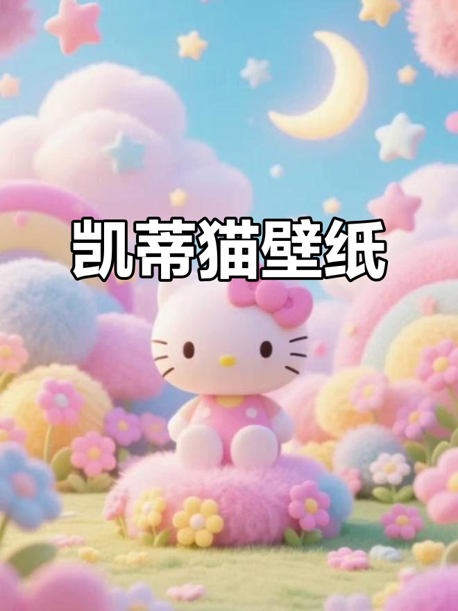 凯蒂猫可爱壁纸,萌态十足!