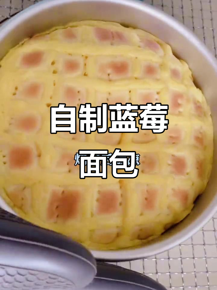 亲手做蓝莓面包,过程有趣又满足!