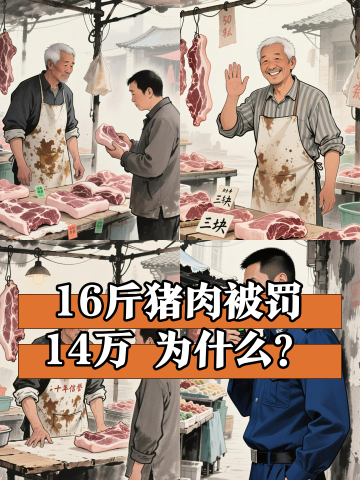 卖 16 斤猪肉被罚 14 万 起诉无果仍需缴