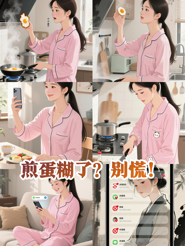 煎蛋糊了别扔！她一个操作让全网直呼绝了