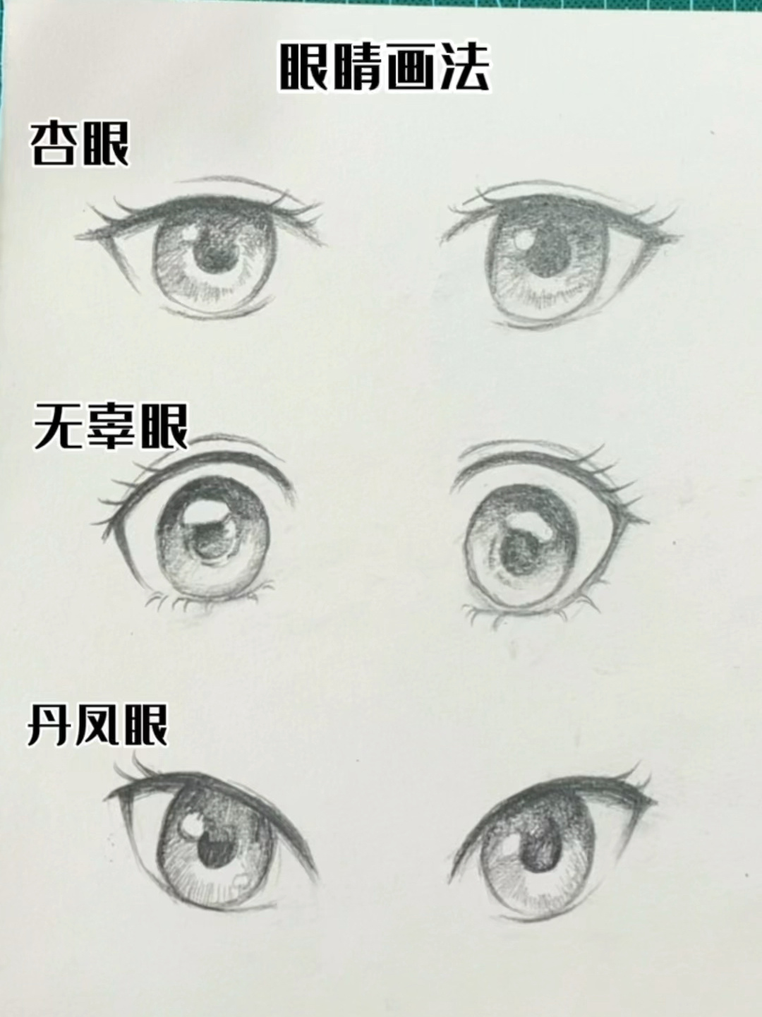 动漫眼睛画法