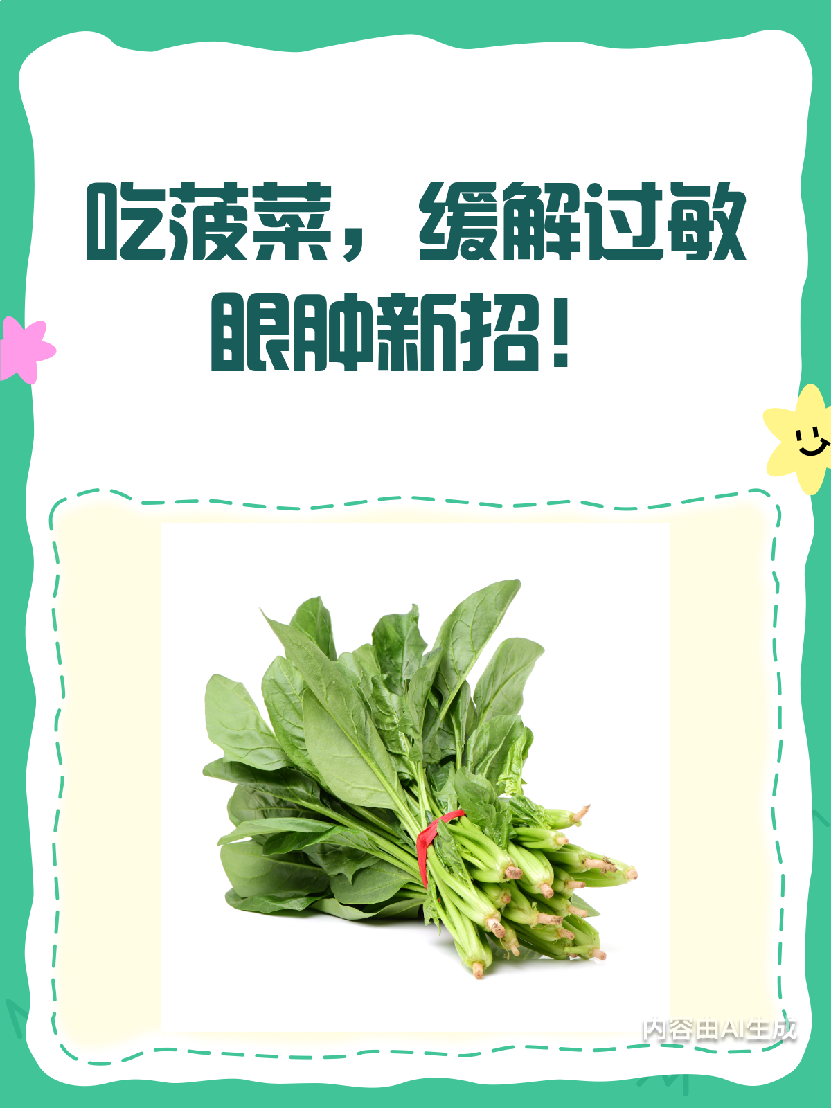 吃菠菜能补铁?季节性过敏眼肿的食疗小妙招!