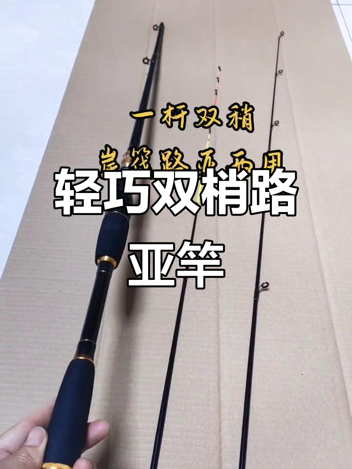 一杆两梢路亚竿,鲤鱼鲶鱼轻松钓