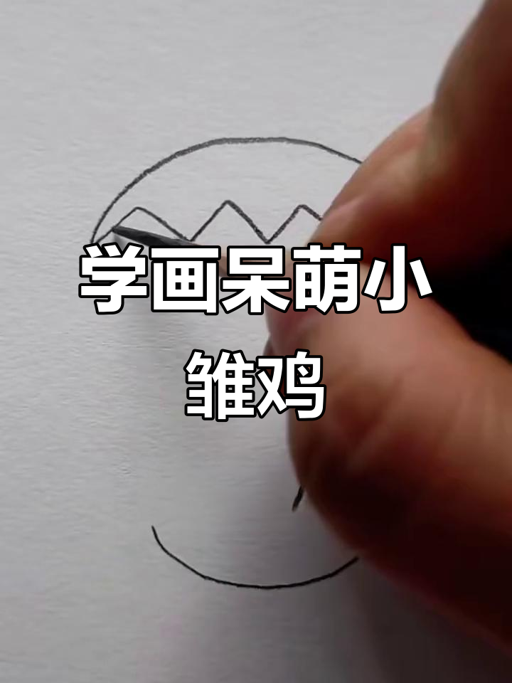画个呆萌小鸡,简单又可爱